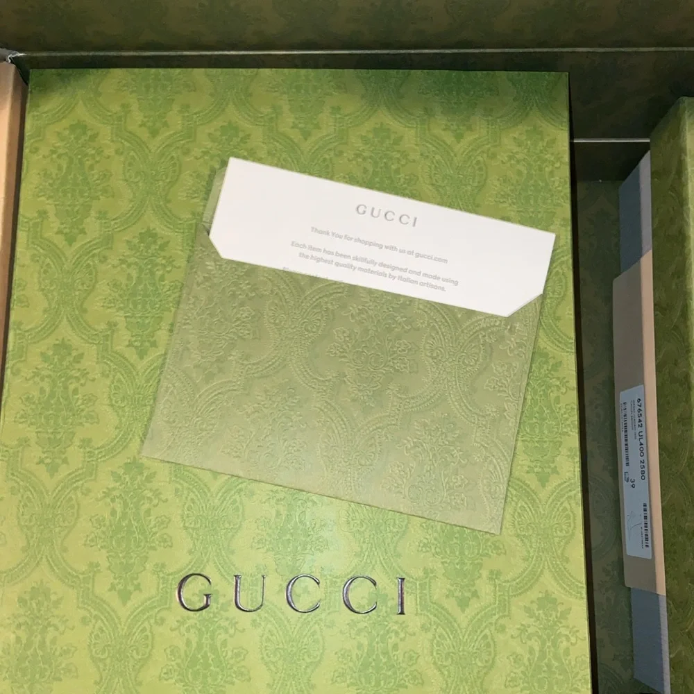 Gucci X Balenciaga The Hacker Project Aria 100 GG White Floral Small Marmont Bag - Picture 9 of 9